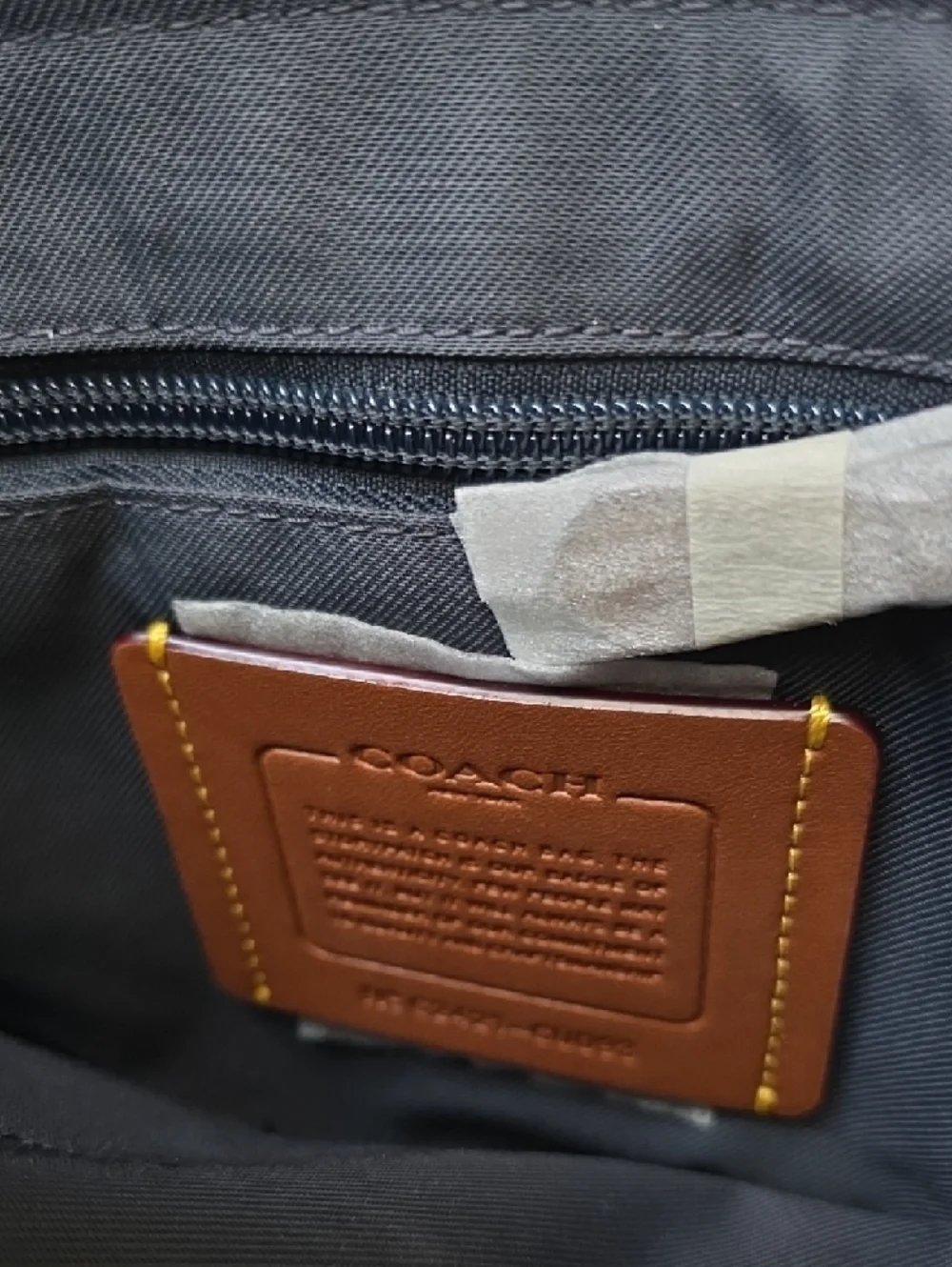 Coach Charter Crossbody Bag 24 in Midnight Navy Tie-Dye. - Picture 15 of 16